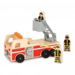 Camion de pompiers en bois - Classique